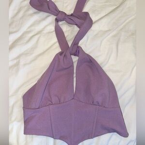 Princess Polly halter top - purple - size US 6